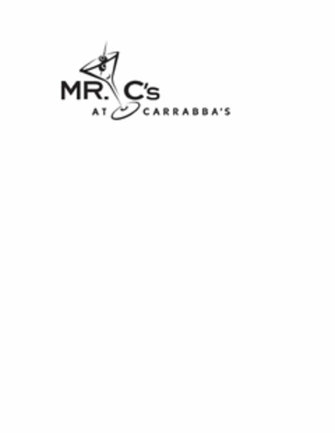 MR. C'S AT CARRABBA'S Logo (USPTO, 09.03.2010)