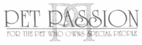 PP PET PASSION FOR THE PET WHO OWNS SPECIAL PEOPLE Logo (USPTO, 06.04.2010)