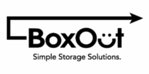 BOXOUT SIMPLE STORAGE SOLUTIONS. Logo (USPTO, 20.12.2010)