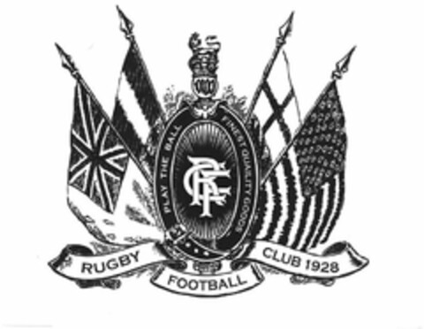 RUGBY FOOTBALL CLUB 1928 PLAY THE BALL FINEST QUALITY GOODS Logo (USPTO, 14.12.2011)