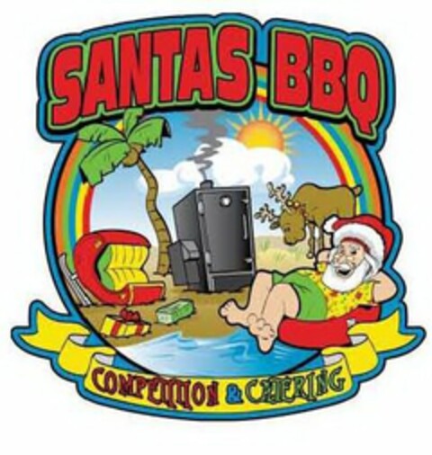 SANTAS BBQ COMPETITION & CATERING Logo (USPTO, 06.08.2013)