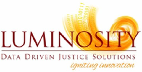 LUMINOSITY DATA DRIVEN JUSTICE SOLUTIONS IGNITING INNOVATION Logo (USPTO, 10/01/2013)