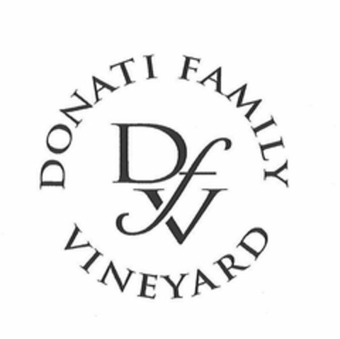 DFV DONATI FAMILY VINEYARD Logo (USPTO, 03/05/2014)