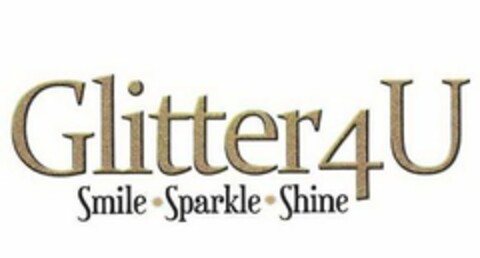 GLITTER4U SMILE SPARKLE SHINE Logo (USPTO, 16.06.2014)