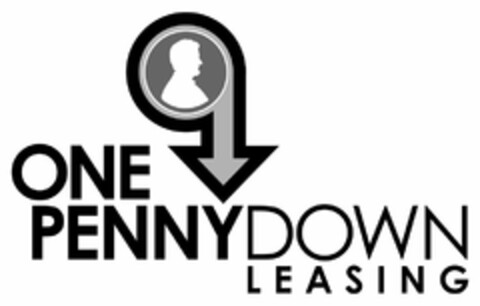 ONE PENNYDOWN LEASING Logo (USPTO, 09.07.2014)