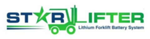 STARLIFTER LITHIUM FORKLIFT BATTERY SYSTEM Logo (USPTO, 15.10.2014)