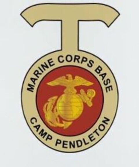 T MARINE CORPS BASE CAMP PENDLETON Logo (USPTO, 24.03.2016)