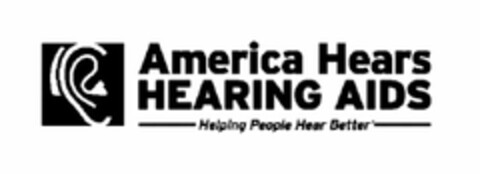 AMERICA HEARS HEARING AIDS HELPING PEOPLE HEAR BETTER Logo (USPTO, 03/03/2017)