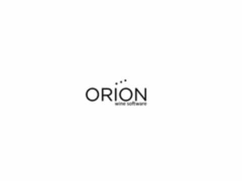 ORION WINE SOFTWARE Logo (USPTO, 21.09.2017)