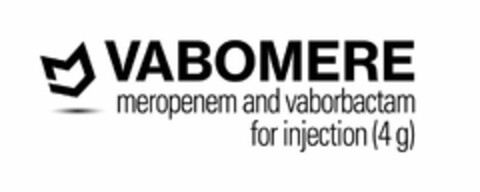 VABOMERE MEROPENEM AND VABORBACTAM FOR INJECTION Logo (USPTO, 01.11.2017)