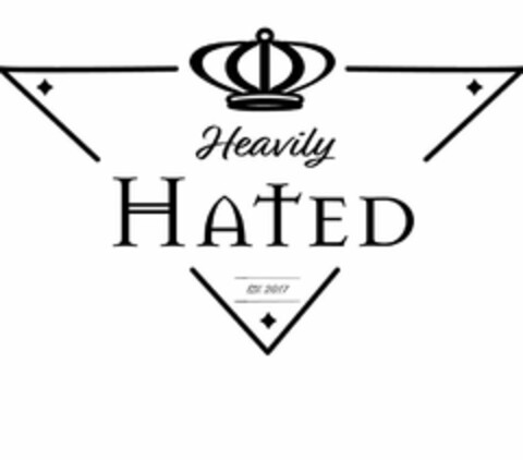 HEAVILY HATED EST.2017 Logo (USPTO, 30.11.2017)