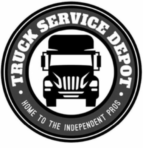 TRUCK SERVICE DEPOT HOME TO THE INDEPENDENT PROS Logo (USPTO, 29.01.2018)