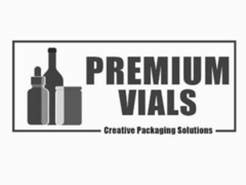 PREMIUM VIALS CREATIVE PACKAGING SOLUTIONS Logo (USPTO, 03/10/2018)