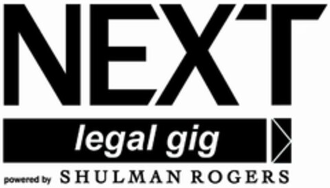 NEXT LEGAL GIG POWERED BY SHULMAN ROGERS Logo (USPTO, 22.03.2019)