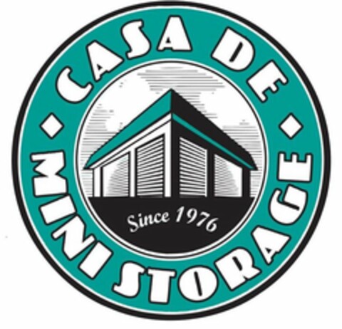 CASA DE MINI STORAGE SINCE 1976 Logo (USPTO, 04/24/2019)