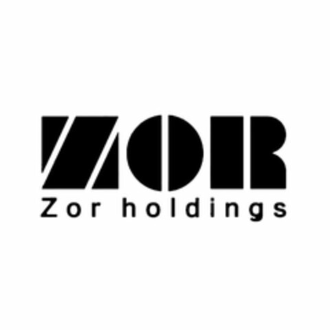 ZOR ZOR HOLDINGS Logo (USPTO, 05.06.2019)