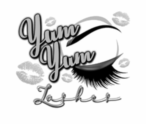 YUM YUM LASHES Logo (USPTO, 23.07.2020)