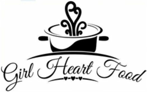 GIRL HEART FOOD Logo (USPTO, 29.07.2020)