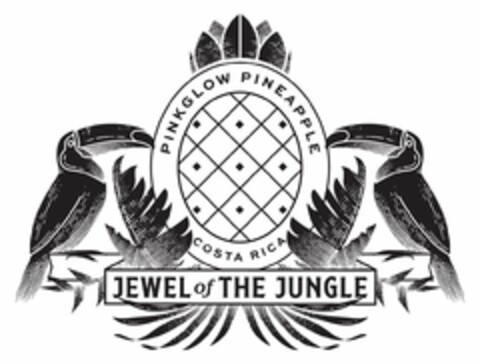 PINKGLOW PINEAPPLE COSTA RICA JEWEL OF THE JUNGLE Logo (USPTO, 09/17/2020)