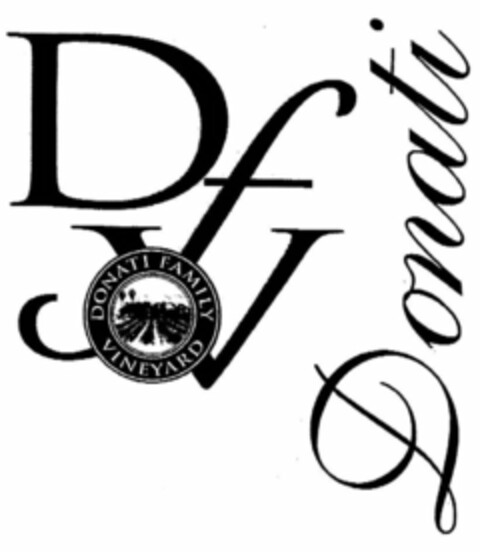 DFV DONATI FAMILY VINEYARD DONATI Logo (USPTO, 09/08/2010)