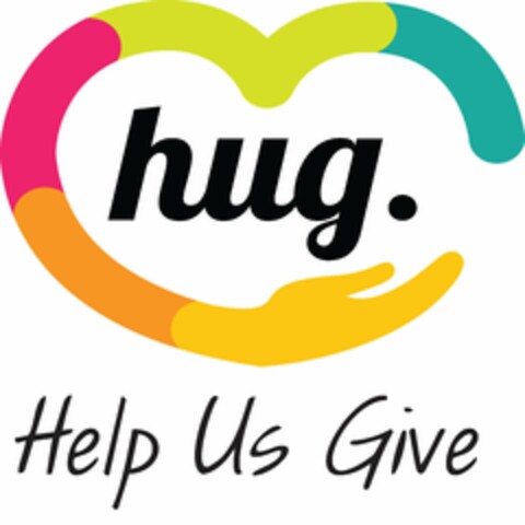 HUG. HELP US GIVE Logo (USPTO, 06/05/2013)