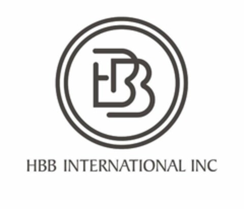 HBB HBB INTERNATIONAL INC Logo (USPTO, 09/30/2019)