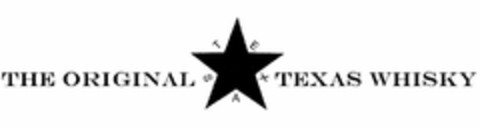 THE ORIGINAL TEXAS WHISKY TEXAS Logo (USPTO, 15.07.2009)