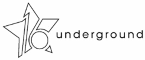 16 UNDERGROUND Logo (USPTO, 29.12.2009)