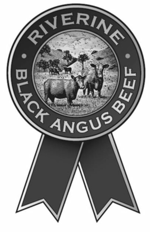RIVERINE BLACK ANGUS BEEF Logo (USPTO, 25.10.2010)
