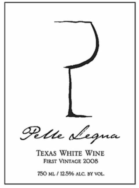 PELLE LEGNA TEXAS WHITE WINE FIRST VINTAGE 2008 Logo (USPTO, 12/13/2010)