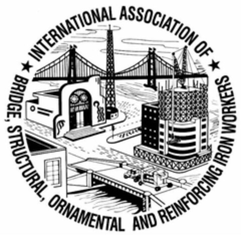 INTERNATIONAL ASSOCIATION OF BRIDGE STRUCTURAL ORNAMENTAL AND REINFORCING IRON WORKERS Logo (USPTO, 19.08.2011)