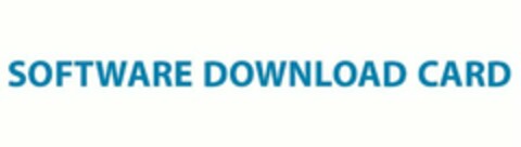 SOFTWARE DOWNLOAD CARD Logo (USPTO, 01/18/2012)