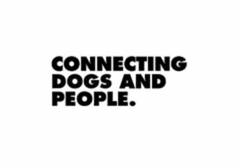 CONNECTING DOGS AND PEOPLE. Logo (USPTO, 20.02.2013)