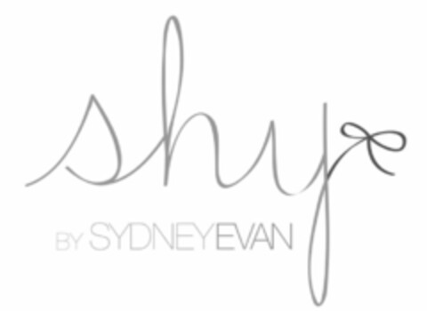 SHY BY SYDNEYEVAN Logo (USPTO, 09/11/2013)