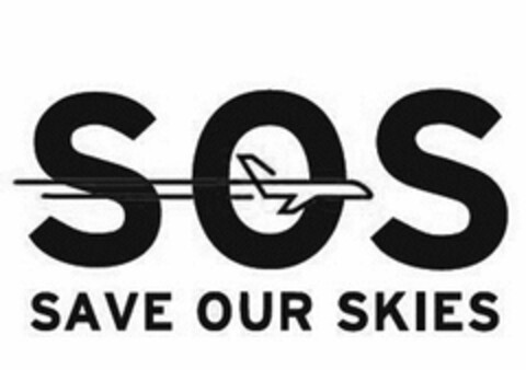 SOS SAVE OUR SKIES Logo (USPTO, 07.07.2014)