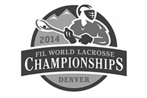 2014 FIL WORLD LACROSSE CHAMPIONSHIPS DENVER Logo (USPTO, 16.07.2014)