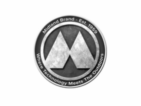 M MIDLAND BRAND EST. 1959 WHERE TECHNOLOGY MEETS THE OUTDOORS Logo (USPTO, 02/09/2015)