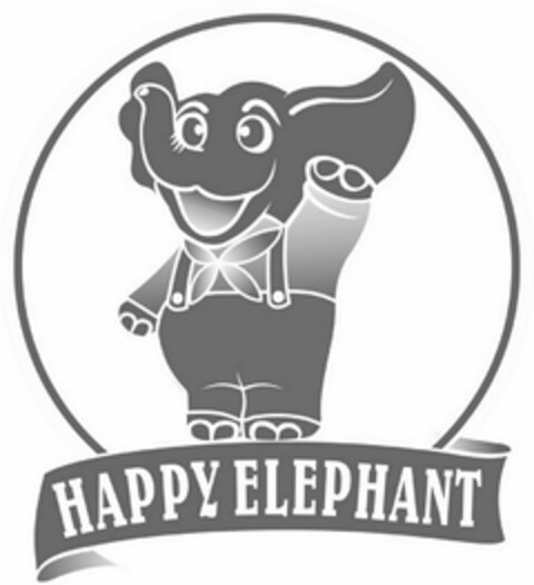 HAPPY ELEPHANT Logo (USPTO, 01/22/2016)