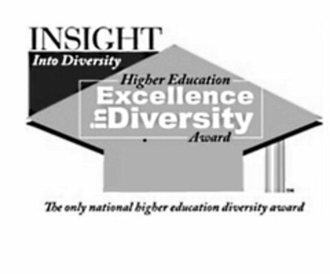 INSIGHT INTO DIVERSITY HIGHER EDUCATION EXCELLENCE IN DIVERSITY AWARD THE ONLY NATIONAL HIGHER EDUCATION DIVERSITY AWARD Logo (USPTO, 06/15/2016)