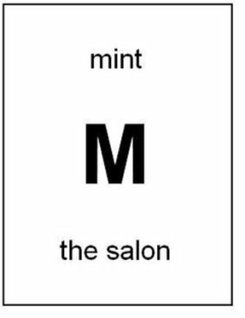 MINT M THE SALON Logo (USPTO, 03/26/2018)