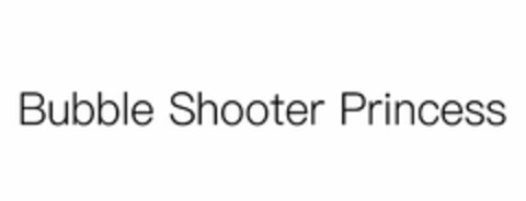 BUBBLE SHOOTER PRINCESS Logo (USPTO, 12/21/2018)