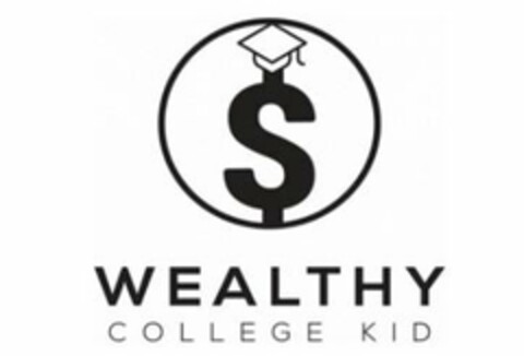 $ WEALTHY COLLEGE KID Logo (USPTO, 01/18/2019)