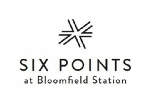 SIX POINTS AT BLOOMFIELD STATION Logo (USPTO, 06.01.2020)