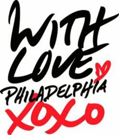 WITH LOVE PHILADELPHIA XOXO Logo (USPTO, 05.05.2009)