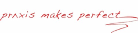 PRAXIS MAKES PERFECT Logo (USPTO, 07/14/2009)