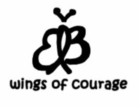 WINGS OF COURAGE Logo (USPTO, 08/02/2009)