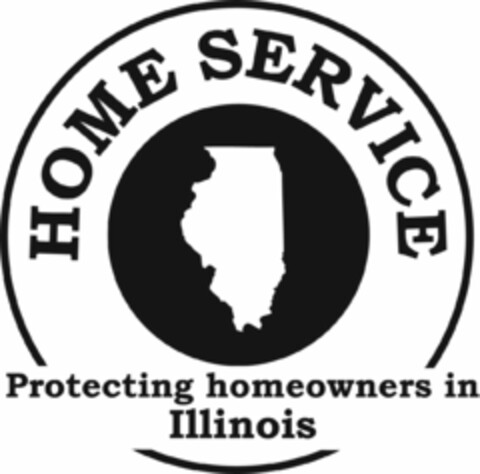 HOME SERVICE PROTECTING HOMEOWNERS IN ILLINOIS Logo (USPTO, 01/04/2010)