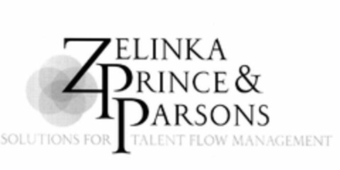 ZELINKA PRINCE & PARSONS SOLUTIONS FOR TALENT FLOW MANAGEMENT Logo (USPTO, 22.03.2010)