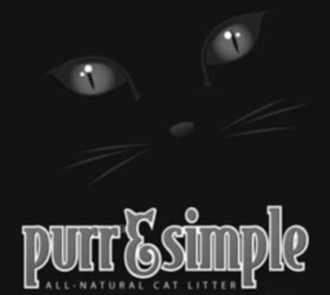 PURR & SIMPLE ALL-NATURAL CAT LITTER Logo (USPTO, 05.04.2010)