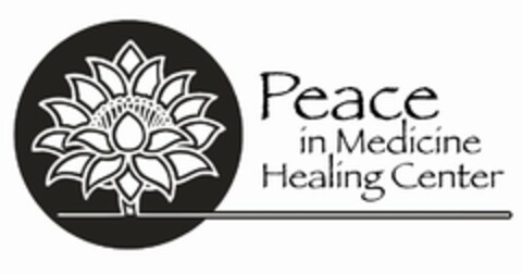 PEACE IN MEDICINE HEALING CENTER Logo (USPTO, 10/05/2010)